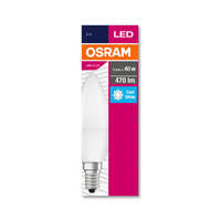  OSRAM Value LED gyertya, matt búra, 5,5W 470lm 4000K E14, átlagos élettartam: 10000 óra, fényszín: hideg fehér LED VALUE CL B 40 FR 5.5W 4000K E14 ( 4052899973367 )