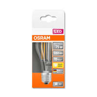  OSRAM Star LED körte, átlátszó üveg búra, 7,5W 1055lm 2700K E27, átlagos élettartam: 15000 óra, fényszín: meleg fehér LED ST CL A 75 FIL 8W 2700K E27 ( 4058075112360 )