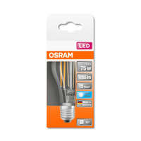  OSRAM Star LED körte, átlátszó üveg búra, 7,5W 1055lm 4000K E27, átlagos élettartam: 15000 óra, fényszín: hideg fehér LED ST CL A 75 FIL 7.5W 4000K E27 ( 4058075112445 )