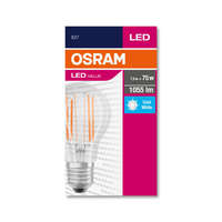  OSRAM Value LED körte, átlátszó üveg búra, 7,5W 1055lm 4000K E27, átlagos élettartam: 10000 óra, fényszín: hideg fehér LED VALUE CL A 75 FIL 8W 4000K E27 ( 4058075288683 )