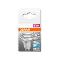  OSRAM Star 230V LED PAR16 spot, üveg ház, 4,3W 350lm 4000K GU10, átlagos élettartam: 15000 óra, fényszín: hideg fehér LED ST PAR16 50 120° 4.3W 4000K GU10 ( 4058075303287 )