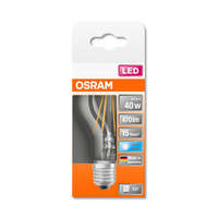  OSRAM Star LED körte, átlátszó üveg búra, 4W 470lm 4000K E27, átlagos élettartam: 15000 óra, fényszín: hideg fehér LED ST CL A 40 FIL 4W 4000K E27 ( 4058075303386 )