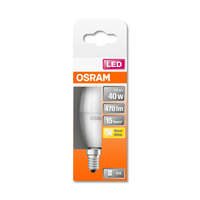  OSRAM Star LED gyertya, matt búra, 5W 470lm 2700K E14, átlagos élettartam: 15000 óra, fényszín: meleg fehér LED ST CL B 40 FR 5.7W 2700K E14 ( 4058075431072 )