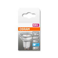  OSRAM Star 230V LED PAR16 spot, üveg ház, 6,9W 575lm 4000K GU10, átlagos élettartam: 15000 óra, fényszín: hideg fehér LED ST PAR16 80 120° 6.9W 4000K GU10 ( 4058075431775 )