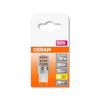  OSRAM Star 230V LED kapszula, átlátszó búra, 1,9W 200lm 2700K G9, átlagos élettartam: 15000 óra, fényszín: meleg fehér LED ST PIN 230V 20 CL 1.9W 2700K G9 ( 4058075432307 )