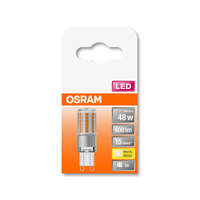  OSRAM Star 230V LED kapszula, átlátszó búra, 4,8W 600lm 2700K G9, átlagos élettartam: 15000 óra, fényszín: meleg fehér LED ST PIN 230V 48 CL 4.8W 2700K G9 ( 4058075432451 )