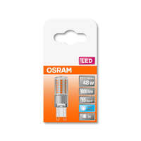  OSRAM Star 230V LED kapszula, átlátszó búra, 4,8W 600lm 4000K G9, átlagos élettartam: 15000 óra, fényszín: hideg fehér LED ST PIN 230V 48 CL 4.8W 4000K G9 ( 4058075432482 )