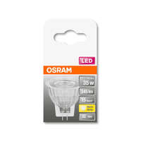  OSRAM Star LED MR11 spot, üveg ház, 4W 345lm 2700K GU4, átlagos élettartam: 15000 óra, fényszín: meleg fehér LED ST MR11 35 36° 4W 2700K GU4 ( 4058075433380 )