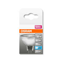  OSRAM Star LED MR16 spot, üveg ház, 7,2W 621lm 4000K GU5.3, átlagos élettartam: 15000 óra, fényszín: hideg fehér LED ST MR16 50 36° 7.2W 4000K GU5.3 ( 4058075433786 )