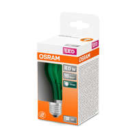  OSRAM Star színes LED körte, zöld, üveg búra, 2,5W 45lm 7500K E27, átlagos élettartam: 15000 óra, fényszín: zöld LED STAR+ DECO CL A 15 300° 2.5W 7500K E27 GREEN ( 4058075433984 )