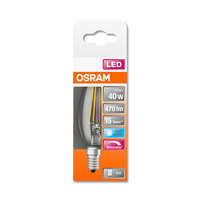  OSRAM Superstar dimmelhető LED gyertya, átlátszó üveg búra, 4,5W 470lm 4000K E14, átlagos élettartam: 15000 óra, fényszín: hideg fehér LED SST CL B DIM 40 FIL 4.5W 4000K E14 ( 4058075434943 )