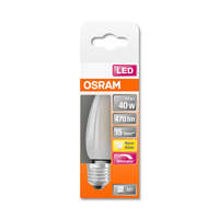  OSRAM Superstar dimmelhető LED gyertya, matt üveg búra, 4,5W 470lm 2700K E27, átlagos élettartam: 15000 óra, fényszín: meleg fehér LED SST CL B DIM 40 GL FR 4.5W 2700K E27 ( 4058075435025 )