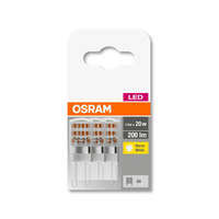 OSRAM OSRAM Base 230V LED kapszula, plasztik ház, 1,9W 200lm 2700K G9 − 3 db-os szett, átlagos élettartam: 10000 óra, fényszín: meleg fehér LED BASE PIN 230V 20 CL 1.9W 2700K G9 x3 ( 4058075450042 )