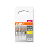 OSRAM Base 230V LED kapszula, plasztik ház, 2,6W 320lm 2700K G9 − 3 db-os szett, átlagos élettartam: 10000 óra, fényszín: meleg fehér LED BASE PIN 230V 30 CL 2.6W 2700K G9 x3 ( 4058075450073 )
