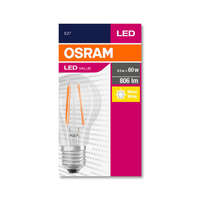  OSRAM Value LED körte, átlátszó üveg búra, 7W 806lm 2700K E27, átlagos élettartam: 10000 óra, fényszín: meleg fehér LED VALUE CL A 60 FIL 7W 2700K E27 ( 4058075819658 )