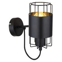 Rábalux Rábalux 3123 DIMITRI beltéri fali lámpa fekete színben, E27 foglalattal, IP20 védettséggel ( Rábalux 3123 )