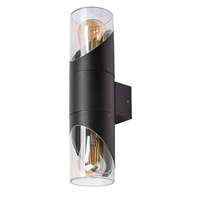 Rábalux Rábalux 7237 NOVIGRAD kültéri fali lámpa fekete színben, 2db E27 foglalattal, IP54 védettséggel ( Rábalux 7237 )