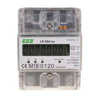 F & F Filipowski F&F LE-02D elektronikus MID hitelesített fogyasztásmérő, 3F DIN sínre, 5-63A, LCD, 4 modulos, 4-vezetékes,digitális, IP20