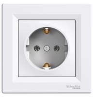 Schneider Electric Schneider Electric Asfora EPH2900121 földelt csatlakozóaljzat (dugalj), 2P+F, fehér burkolattal, kerettel, süllyesztett, 16A 250V ( EPH2900121 ).