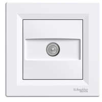 Schneider Electric Schneider Electric Asfora EPH3200121 végzáró TV csatlakozóaljzat 1 dB, fehér burkolattal, kerettel, süllyesztett ( EPH3200121 ).