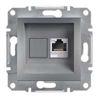 Schneider Electric Schneider Electric Asfora EPH4300162 Informatikai csatlakozóaljzat 1xRJ45, Cat5e UTP, acél burkolattal, keret nélkül ( EPH4300162 ).