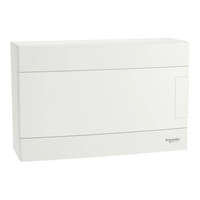  Schneider Electric Easy9 EU EZ9EUD112 műanyag kiselosztó 12 modul, 1 sor, PE+N sínnel, teli ajtóval, IP40 (zárt ajtóval), falon kívüli - méret 185x285x96,5 mm