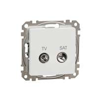 Schneider Electric Schneider Electric SDD111471S végzáró TV-SAT csatlakozóaljzat 4 dB(TV) 1 dB (SAT),fehér burkolattal, keret nélkül, csavaros bekötés (Sedna Design / Elements)