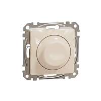 Schneider Electric Schneider Electric SDD112502 Forgatógombos LED fényerő-szabályozó, univerzális 5-200 W, 230 V AC, bézs burkolattal, keret nélkül, csavaros bekötés (Sedna Design / Elements)
