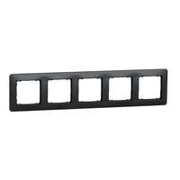 Schneider Electric Schneider Electric SDD314805 5-ös antracit keret, vízszintes és függőleges elhelyezéssel, IP20 és IP44 szerelvényekhez (Sedna Design)