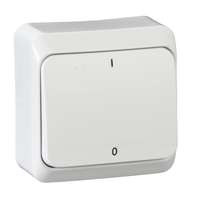 Schneider Electric Schneider Electric Prima WDE001020 kétpólusú kapcsoló (102), fehér, komplett szerelvény, falon kívüli 10A 250 ( WDE001020 ).
