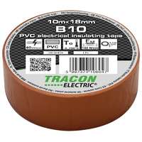Tracon Electric Tracon, B10, szigetelőszalag, barna, 10 m x 18 mm, PVC, 0-90°C Tracon (B10)