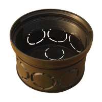 Tracon Electric Tracon D70 köralakú süllyesztett téglafalhoz kötődoboz 70x45 fedél nélkül fekete