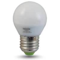 Tracon Electric Tracon, LG454W, LED-es fényforrás, ( kisgömb alakú ) 4W-os teljesítményű, E27 foglalattal, 2700K-es színhőmérsékletü, SMD LED ( 250 lm ) Tracon ( LG454W )