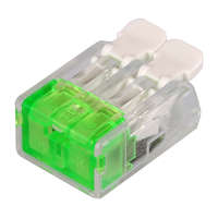 Tracon Tracon RVOG2 vezeték összekötő 2 x 0,2-4mm2 -es tömör és sodrott vezetékhez, oldható, lapos kivitel , átlátszó házban