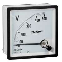  Tracon ACVM48-120, Analóg váltakozó áramú voltmérő 48×48mm, 120V AC