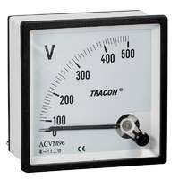  Tracon ACVM72-120, Analóg váltakozó áramú voltmérő 72×72mm, 120V AC
