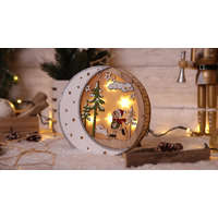 Tracon Tracon CHRHWS6WW LED karácsonyi hold,hóember,fa,elemes Timer 6+18h,6LED, 3000K, 2xAAA ( CHRHWS6WW )