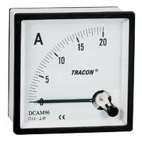  Tracon DCAM48-0,02, Analóg egyenáramú ampermérő közvetlen méréshez 48×48mm, 20mA DC