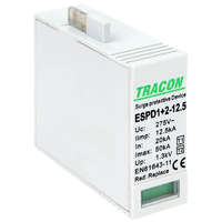Tracon Tracon ESPD1+2-12.5MO T1+T2 AC típusú túlfeszültséglevezető betét 12.5 M Uc:275V, Iimp:12,5kA, In:20kA, Imax:50kA, Up:1,3kV