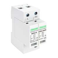  Tracon ESPD2-40-1+1P, T2 AC típusú túlfeszültség levezető, cserélhető betéttel Uc:275/255V; In:20kA; Imax:40kA; Up:1,3/1,5kV; 1+1P