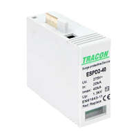 Tracon Tracon ESPD2-40MO T2 AC típusú túlfeszültség levezető betét 40 M Uc:275V, In:20kA, Imax:40kA, Up:1,3kV