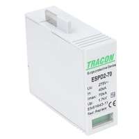  Tracon ESPD2-70M, T2 AC típusú túlfeszültség levezető betét 70 M Uc:275V; In:40kA; Imax:70kA; Up:1,7kV