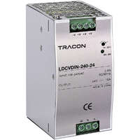 Tracon Tracon LDCVDIN-240-24 DIN sínre szerelhető tápegységszabályozható DC kimenettel 100-200VAC,2,8A/DC24V,10A/240W