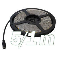 Tracon Electric Tracon LED-SZK24-48-NW LED szalag kültéri (vízálló IP65) 4,8 W/m teljesítménnyel, 480lm/m, 4000K semleges fehér színhőmérséklettel, 24V DC, 8mm széles, 60 LED/m SMD LED, 120°