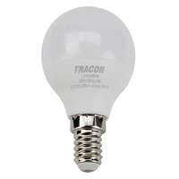 Tracon Electric Tracon LMGS455NW, Gömb burájú LED fényforrás SAMSUNG chippel 230V,50Hz,5W,4000K,E14,400 lm,180°,G45,SAMSUNG chip,