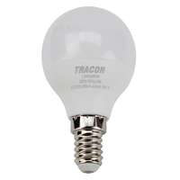 Tracon Electric Tracon LMGS455W, Gömb burájú LED fényforrás SAMSUNG chippel 230V,50Hz,5W,3000K,E14,380lm,180°,G45,SAMSUNG chip,