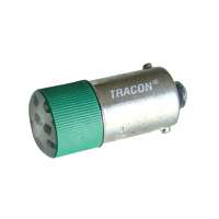Tracon Tracon NYGL-ACDC24G LED-es jelzőizzó, zöld 24V AC/DC, Ba9s