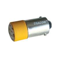 Tracon Tracon NYGL-ACDC24Y LED-es jelzőizzó, sárga 24V AC/DC, Ba9s