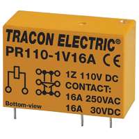 Tracon Tracon PR110-1V16A Print relé 110V DC / 1×CO (16A, 230V AC / 30V DC)