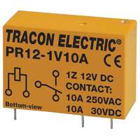 Tracon Tracon PR12-1V10A Print relé 12V DC / 1×CO (10A, 230V AC / 30V DC)